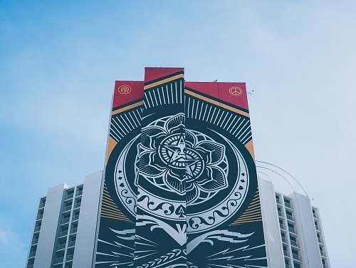las vegas black and white mandala decor sky